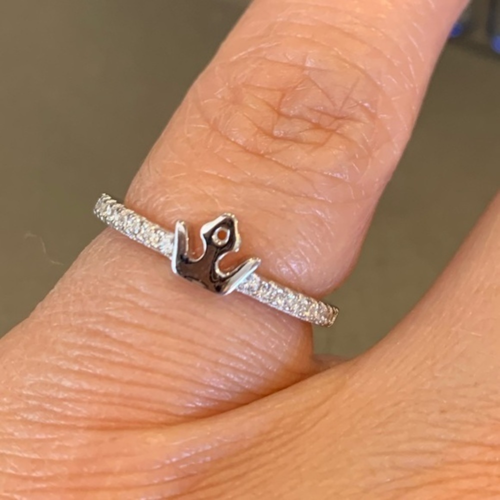 New 925 Sterling Silver Crown Ring Band size 5